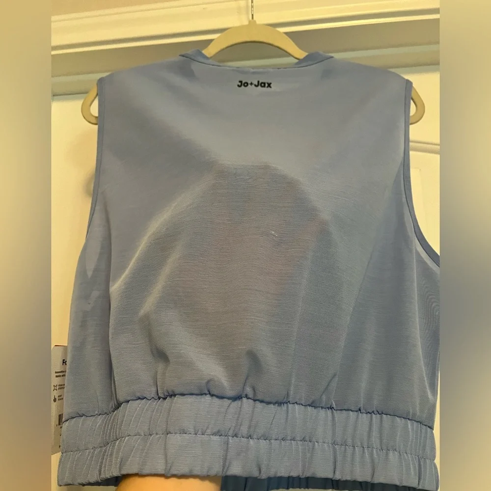 Jo+Jax Jenna Fairfax Crop Top Iris Blue Large – Dance Activewear Sleeveless NWT - Picture 6 of 10